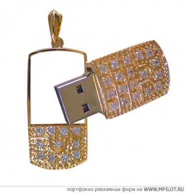 Флешки Swarovski,оригинальные, слиток  .  Образец портфолио - Сувенирная продукция. AM Gifts - Москва